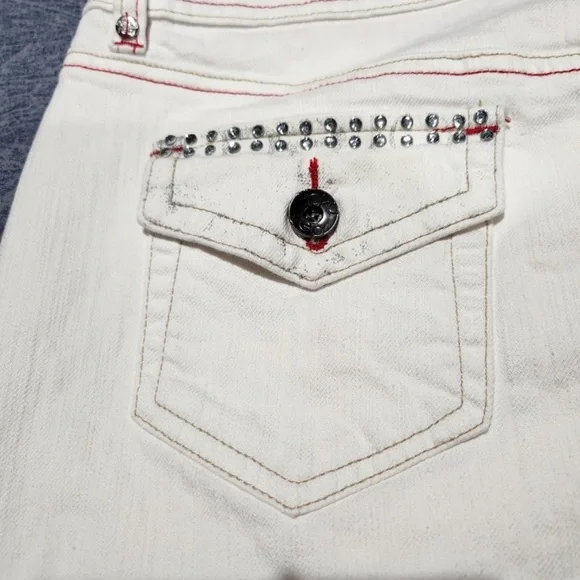 Ecko Red Denim Mini Skirt - Picture 3 of 5